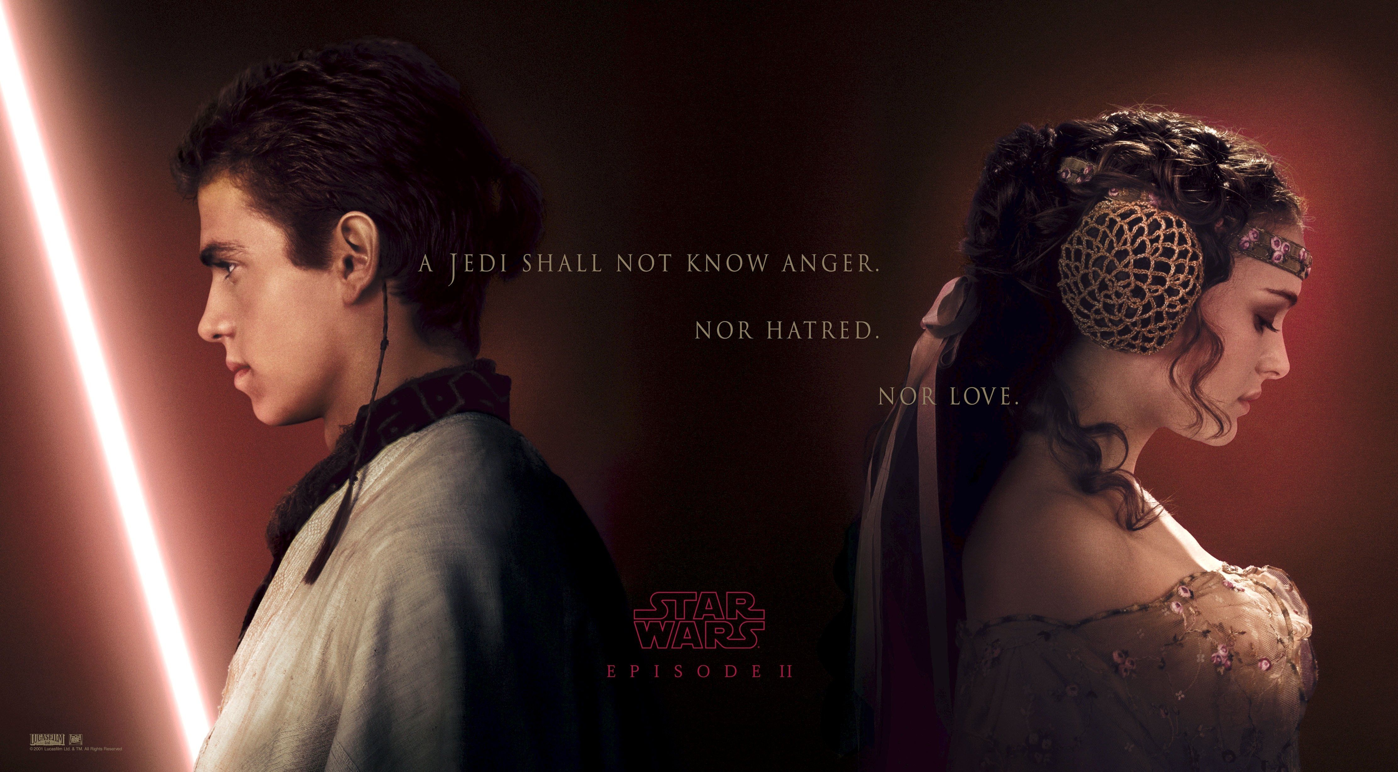 Anakin Skywalker Hayden Christensen Natalie Portman Padme Amidala Wallpaper - Resolut...