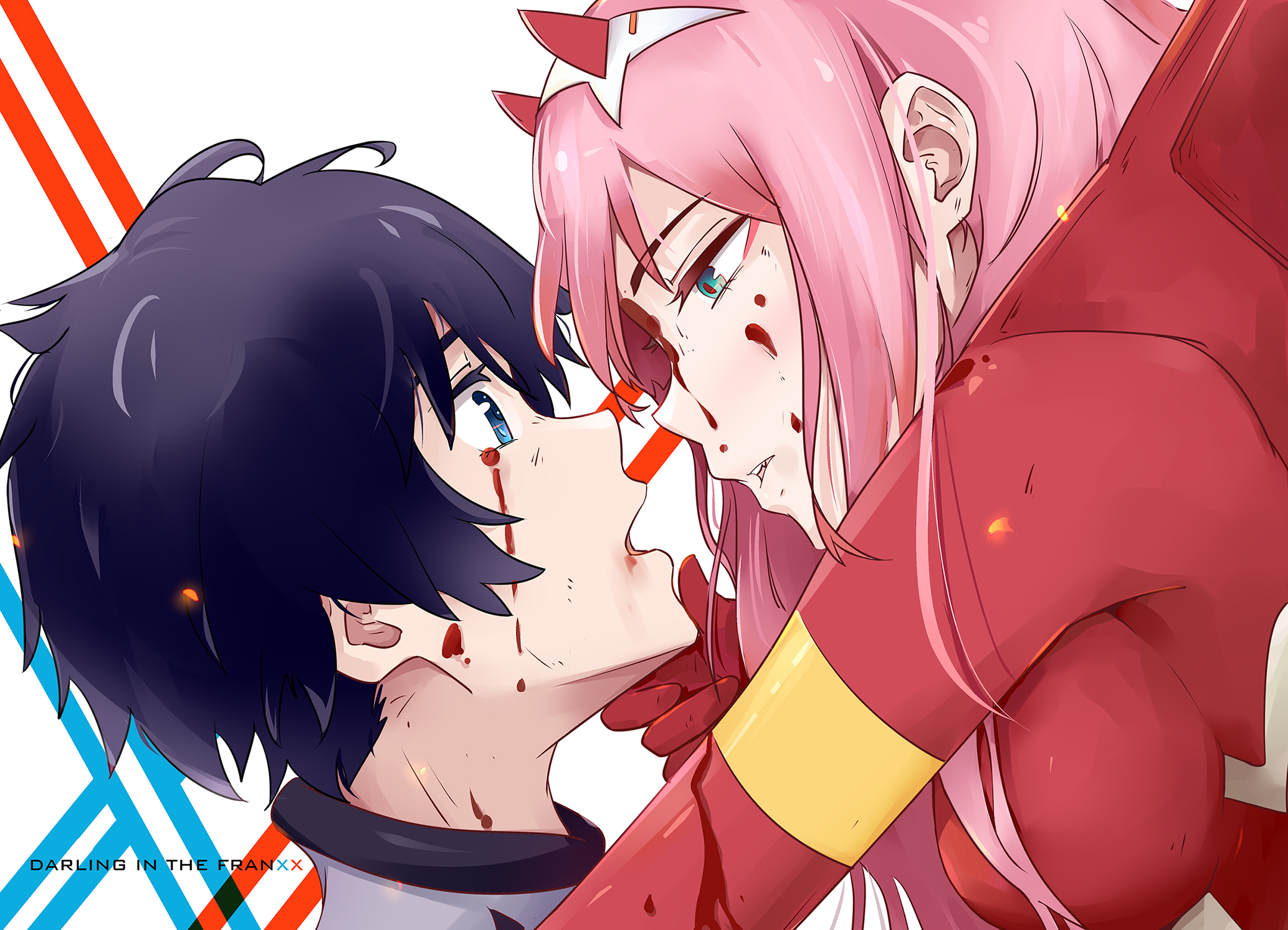 Darling In The FranXX Zero Two Darling In The FranXX Hiro Darling In The Fr...