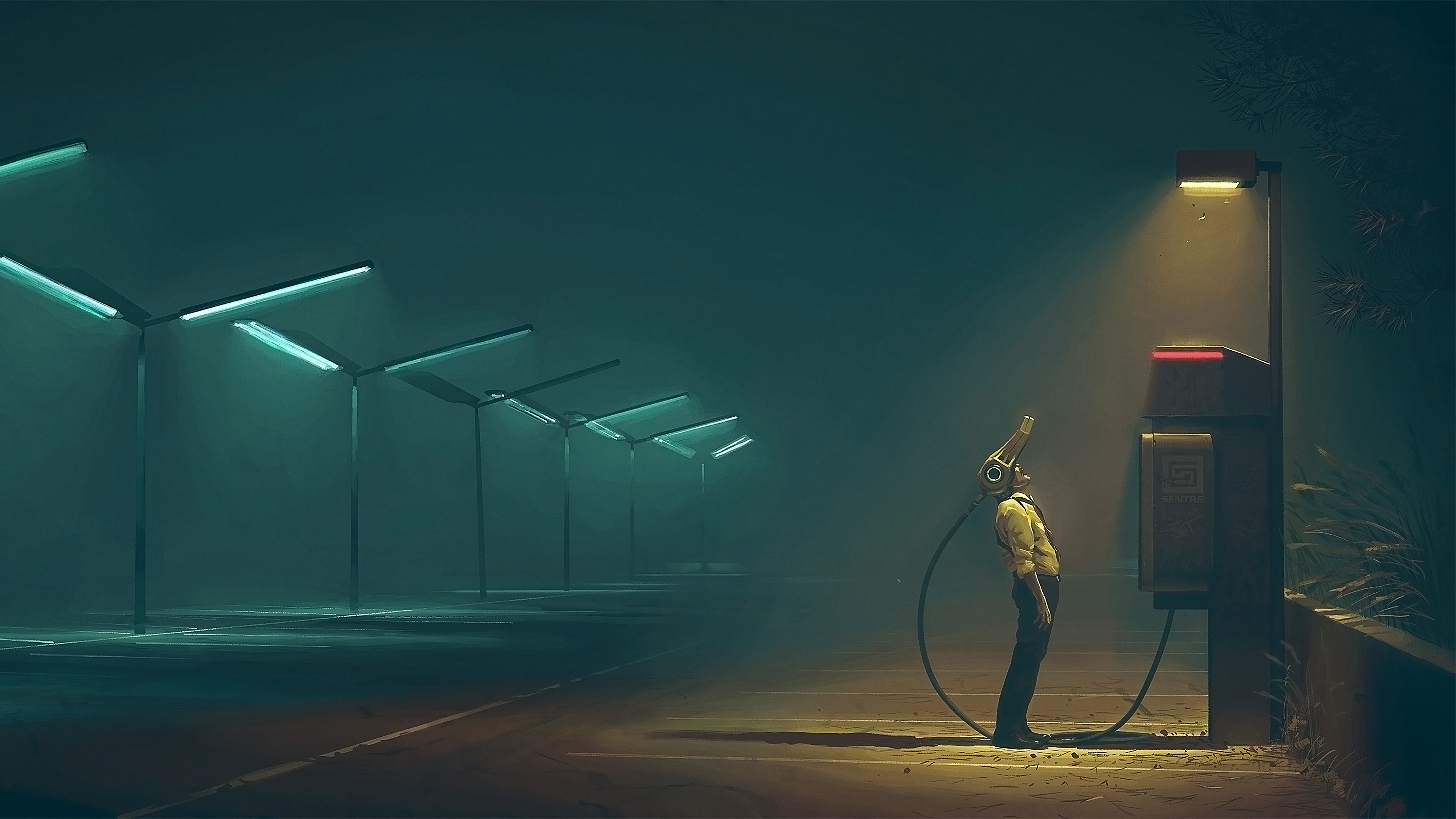 Аварийный источник света. Электрический штат Саймон Столенхаг. Simon Stålenhag картины. Симон Сталенхаг Cyberpunk.