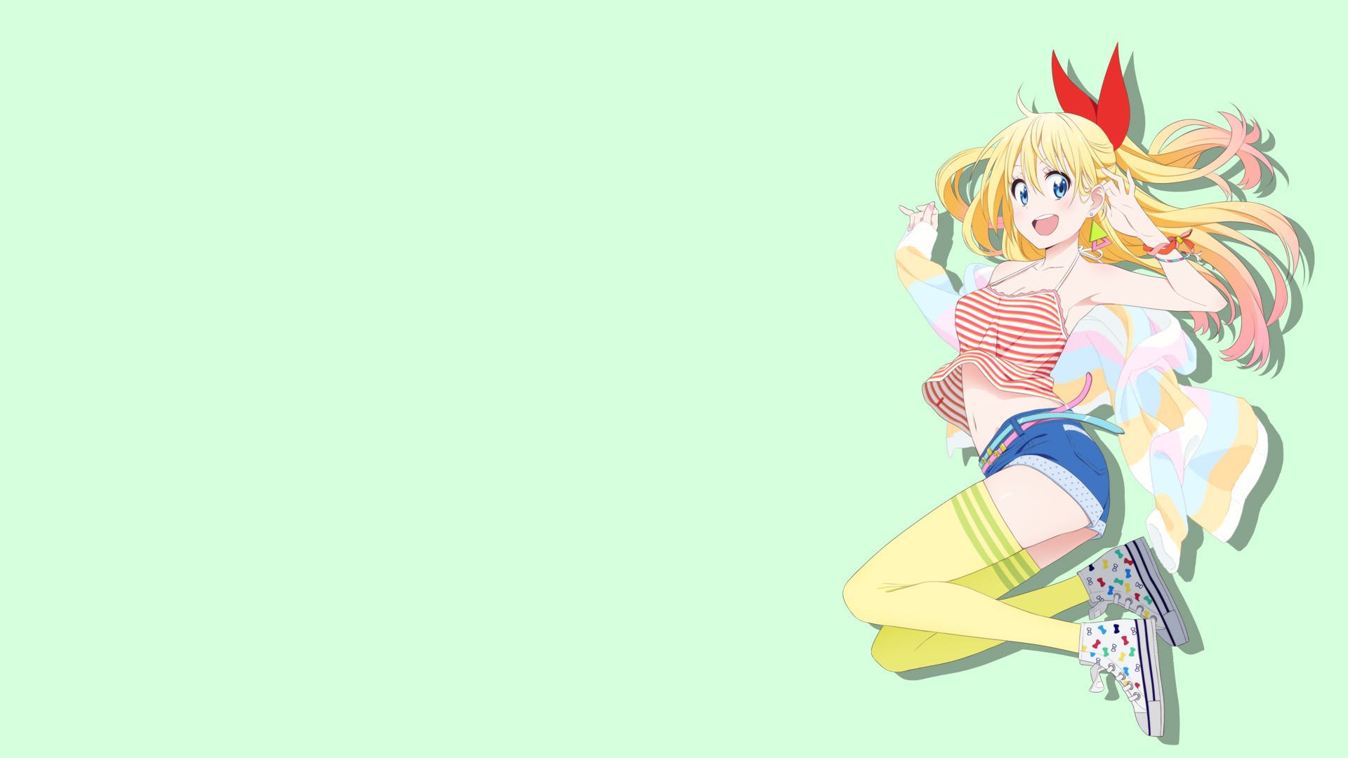 Anime Anime Girls Blonde Long Hair Nisekoi Kirisaki Chitoge Blue Eyes